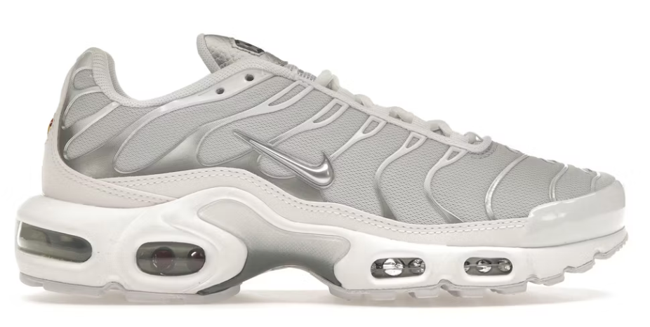 Nike Air Max Plus White Metallic Silver - Air Max Zilver