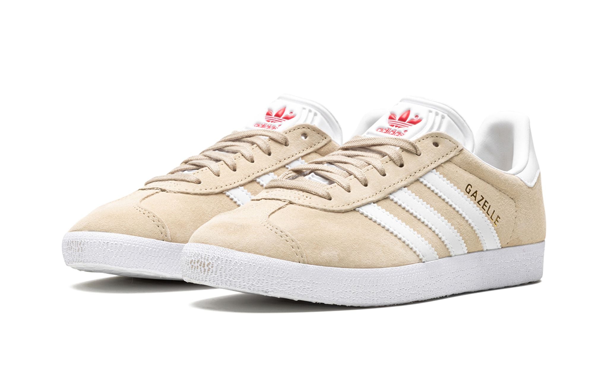 Adidas Gazelle Savanna Cloud White Glory Red - Adidas Gazelle - Pirri - Adidas Gazela Beżowy