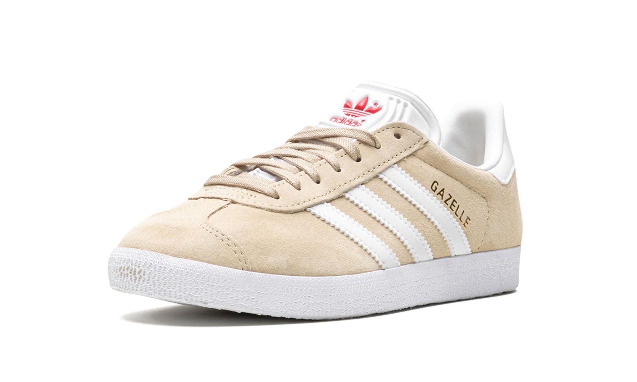 Adidas Gazelle Savanna Cloud White Glory Red - Adidas Gazelle - Pirri - Adidas Gazela Beżowy