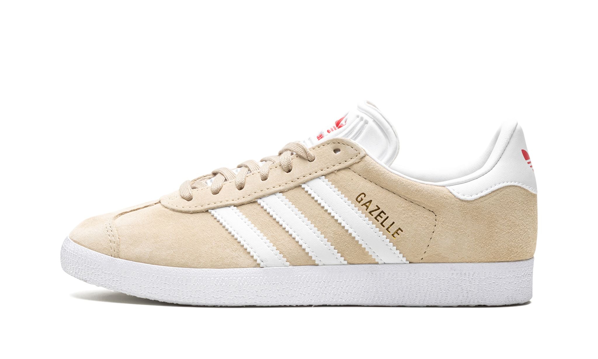 Adidas Gazelle Savanna Cloud White Glory Red - Adidas Gazelle - Pirri - Adidas Gazela Beżowy