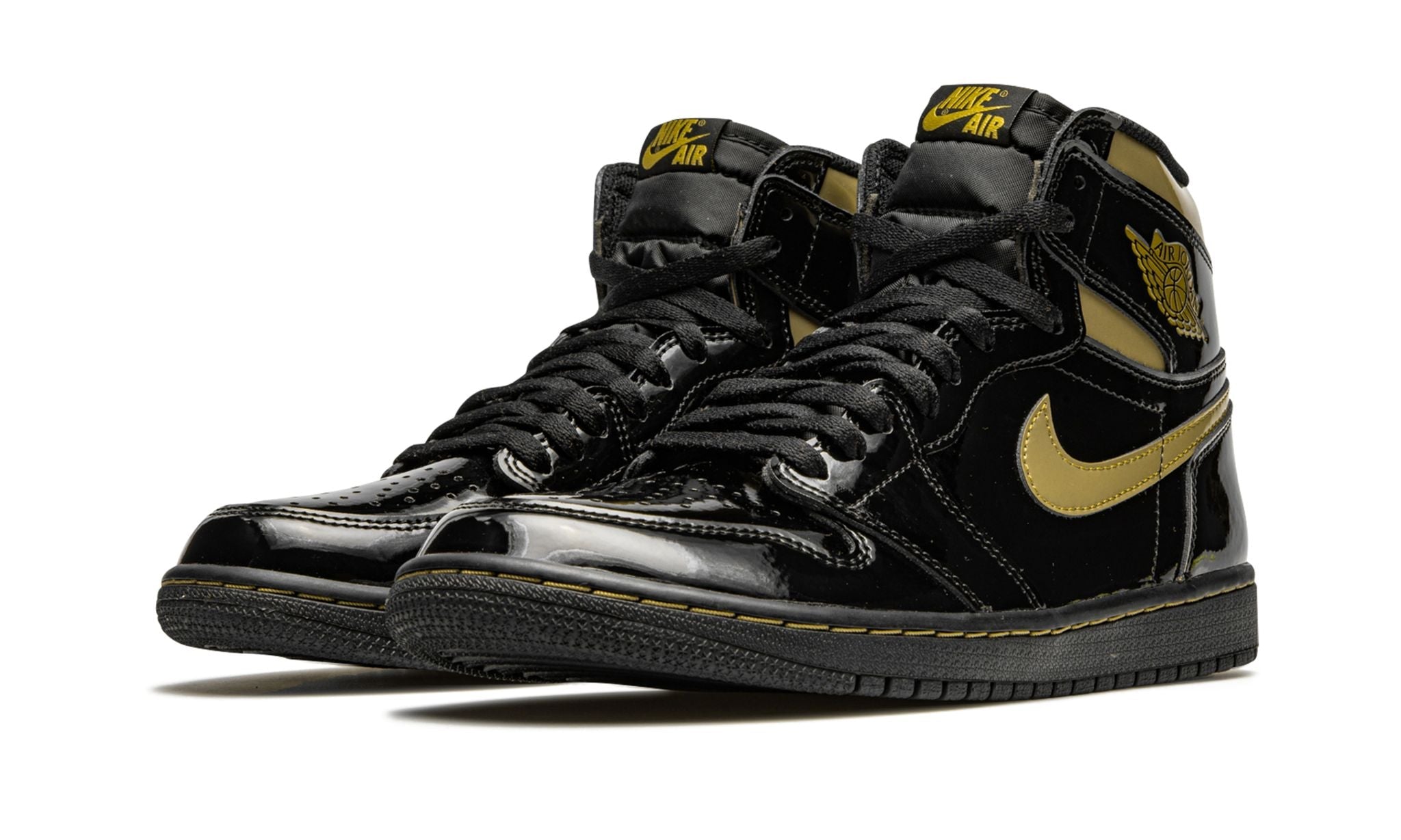 Air Jordan 1 Retro High Black Metallic Gold (2020) - - - Pirri - Jordan 1 Wysoki Czarny