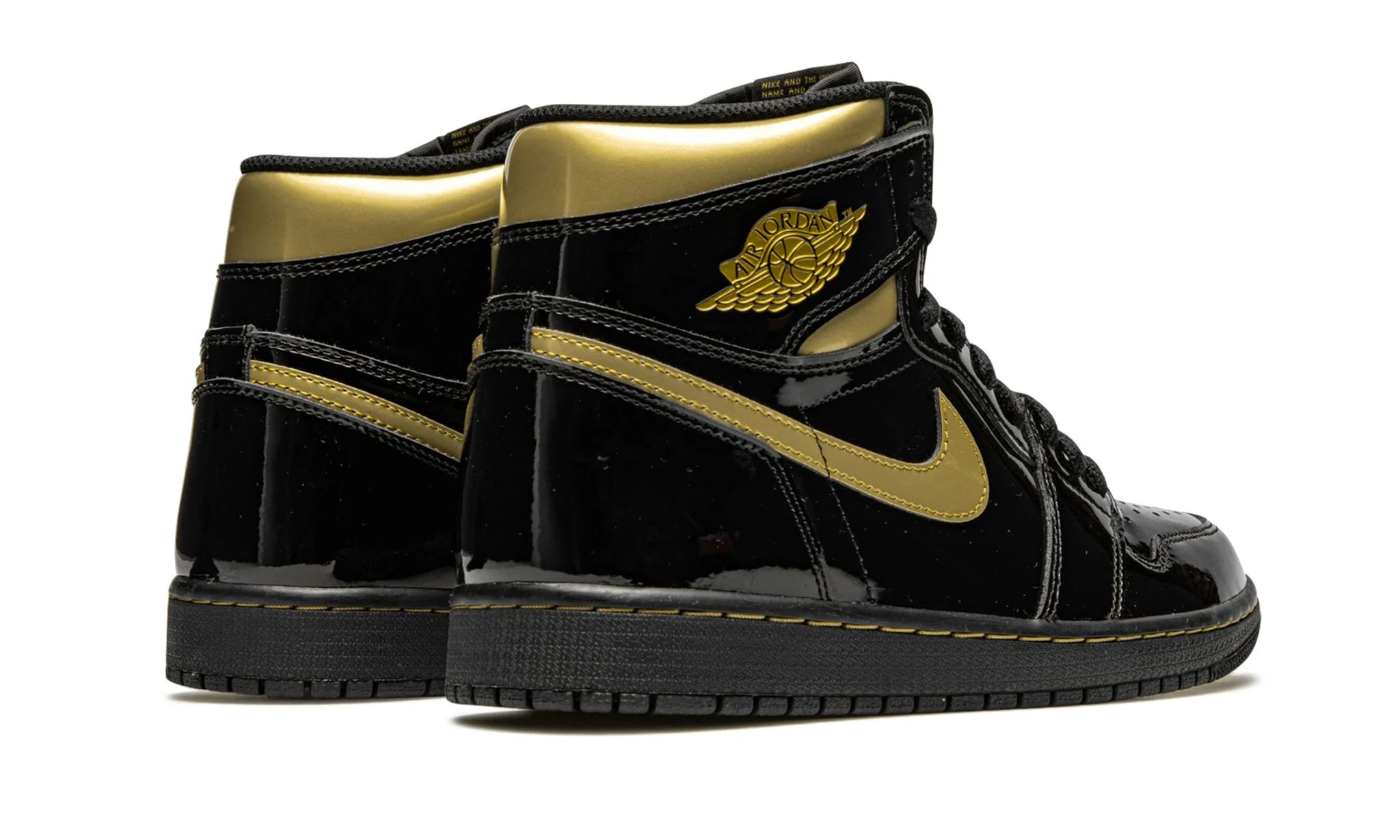 Air Jordan 1 Retro High Black Metallic Gold (2020) - - - Pirri - Jordan 1 Wysoki Czarny