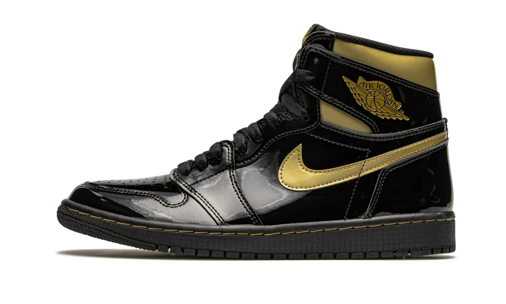 Air Jordan 1 Retro High Black Metallic Gold (2020) - - - Pirri - Jordan 1 Wysoki Czarny