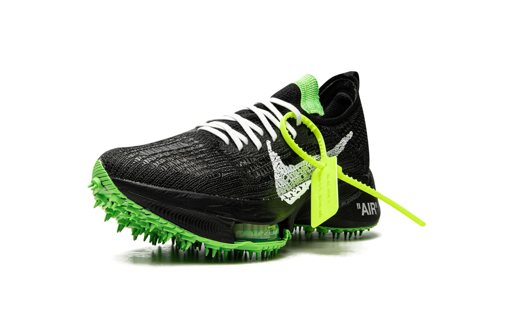 Nike Air Zoom Tempo Next% Flyknit Off-White Black Scream Green - Air Max - Pirri - Air Max Czarny
