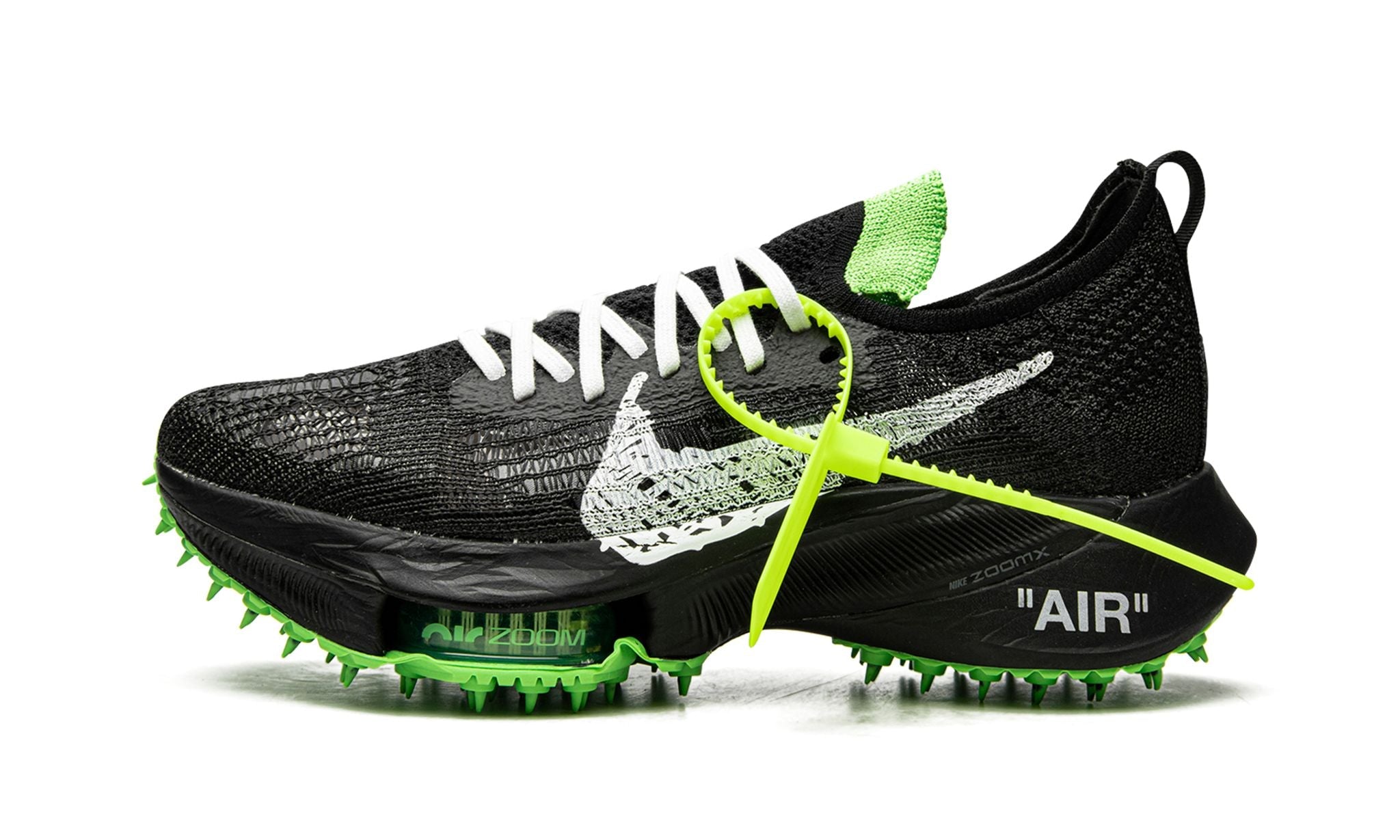 Nike Air Zoom Tempo Next% Flyknit Off-White Black Scream Green - Air Max - Pirri - Air Max Czarny